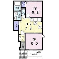 ルークス　勇峰Ｄの物件間取画像